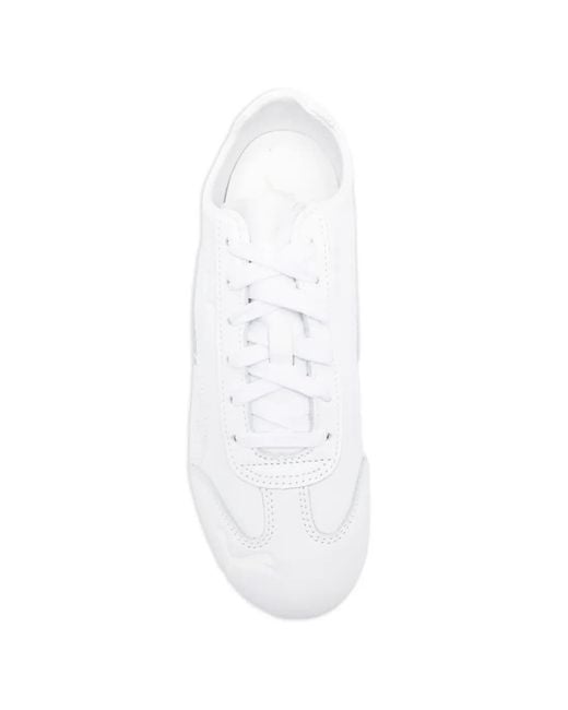 PUMA White Sneakers Calf Leather