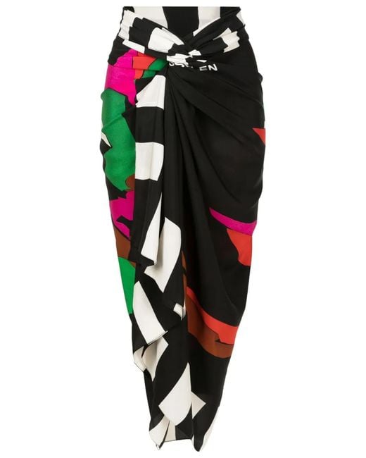 Osklen Black Patterned Scarf