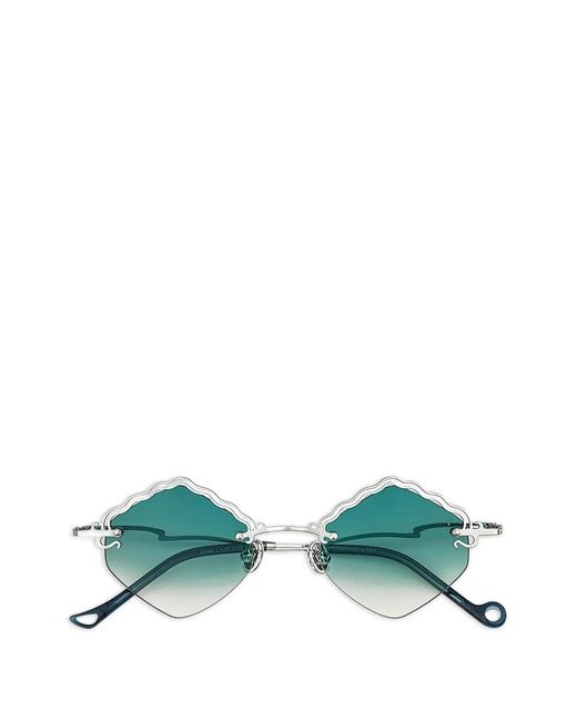 Eyepetizer Green Seine Scalloped-Edges Sunglasses