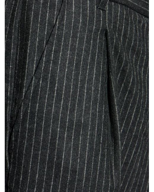 Pantaloni Gessati Con Piega di Isabel Marant in Black da Uomo