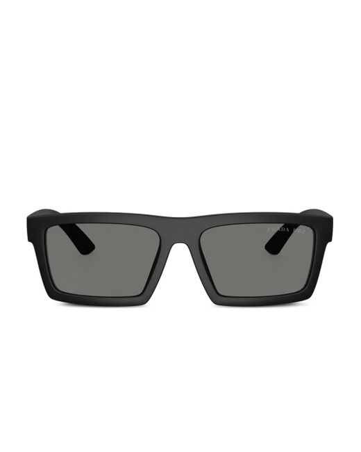 Prada Gray Square-Frame Sunglasses