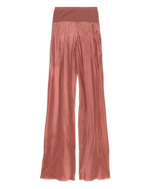 Rick Owens Red Bias Trousers