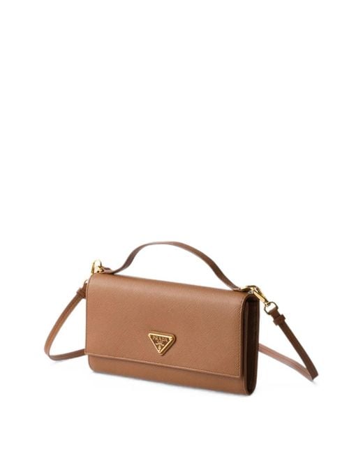 Portafoglio Mini di Prada in Brown