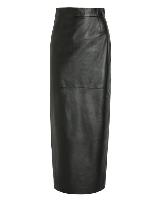 Skiim Gray Panelled Midi Skirt