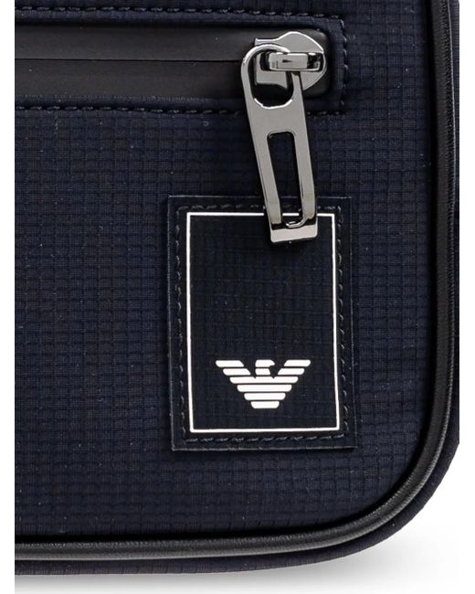 Emporio Armani Kuriertasche mit Logo-Patch in Blue für Herren