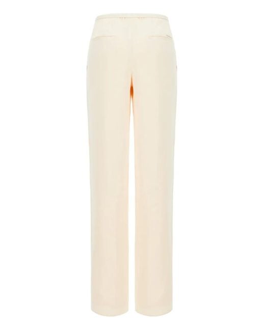Calvin Klein White Straight-Leg Track Pants