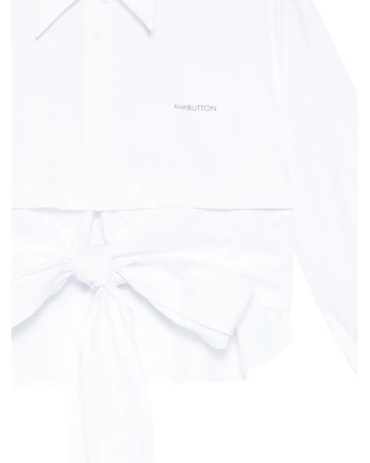Pushbutton White Bolero Shirt