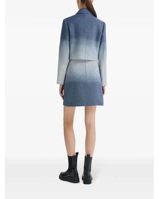 Ports 1961 Blue Gradient-Effect A-Line Skirt