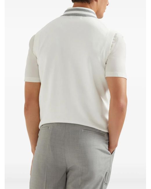 Camiseta de tirantes con cuello redondo Brunello Cucinelli de hombre de color White