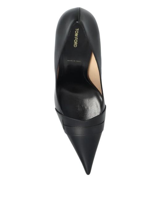Tom Ford Black 110Mm Eva Pointed-Toe Leather Pumps