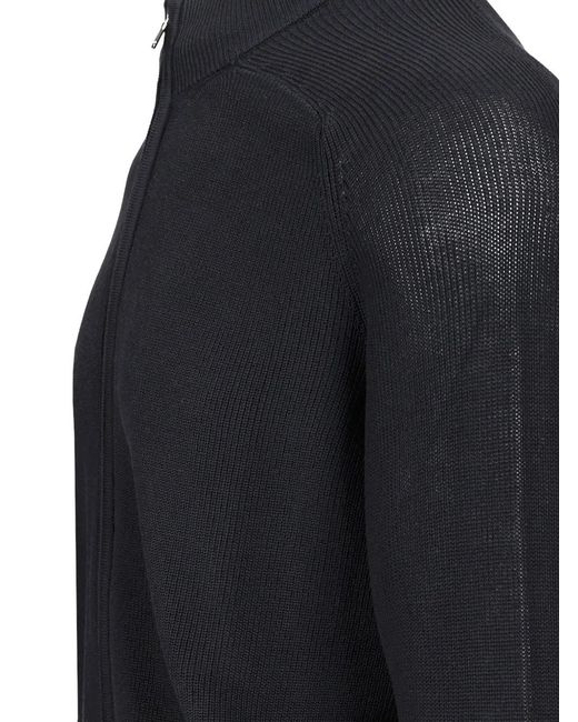 Al Duca D'aosta Blue Zip-Up Cardigan for men