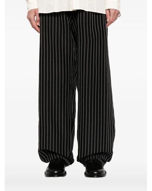 Willy Chavarria Black Toluca Trousers for men
