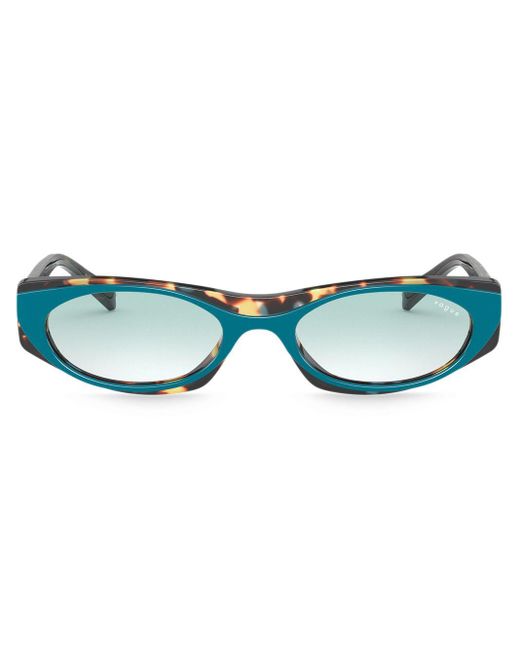 Lunettes de soleil à monture ovale Vogue Eyewear en coloris Blue