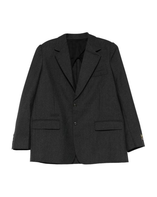 Willy Chavarria Black Chuco Oversized Blazer for men