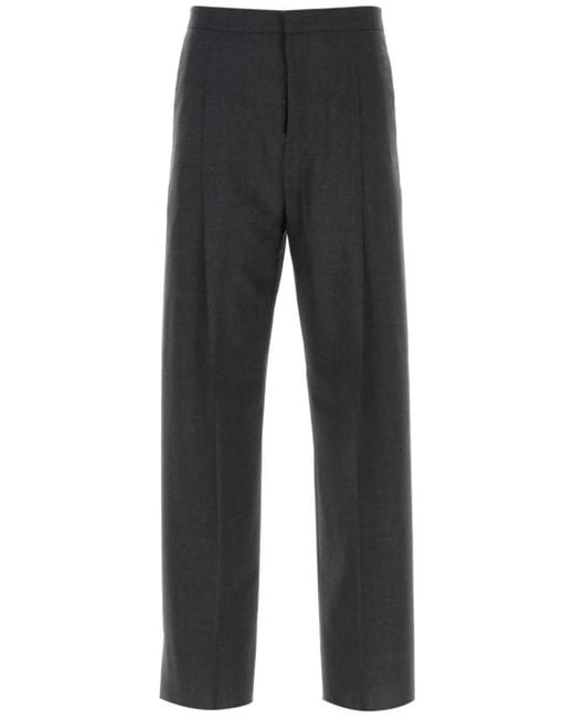 Givenchy Gray Virgin Wool Trousers for men