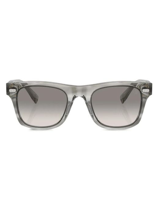 Lunettes De Soleil Bc4002S À Monture Carrée Brunello Cucinelli en coloris Gray