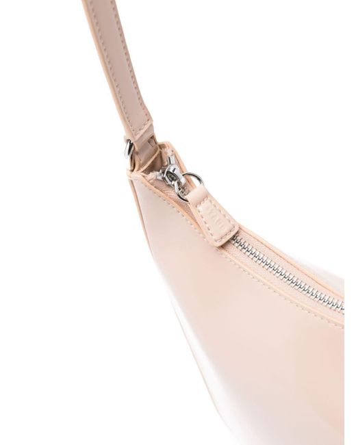 Staud Pink Alec Leather Shoulder Bag