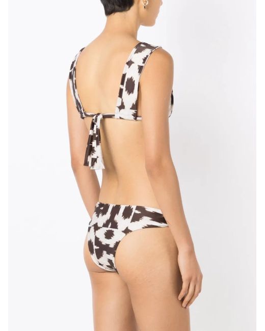 Lenny Niemeyer White Puglia Twist-Detailing Bikini Bottoms