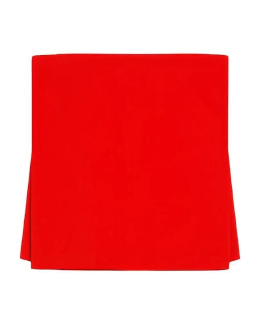 Sportmax Leather-strap Top Red