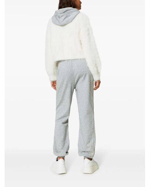 Twinset Gray X MYFO Jogginghose mit Glitter-Detail