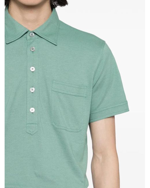 Tom Ford Green Short-Sleeved Polo Shirt for men