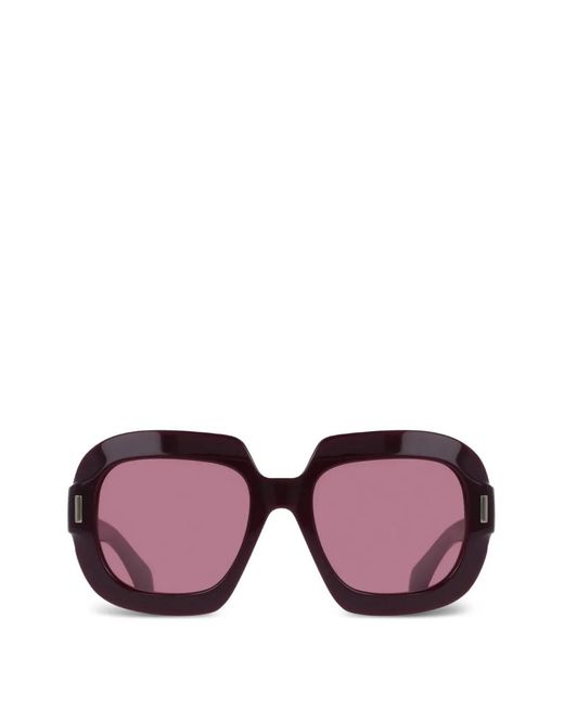 Ferragamo Eyewear Purple Logo-Detail Sunglasses