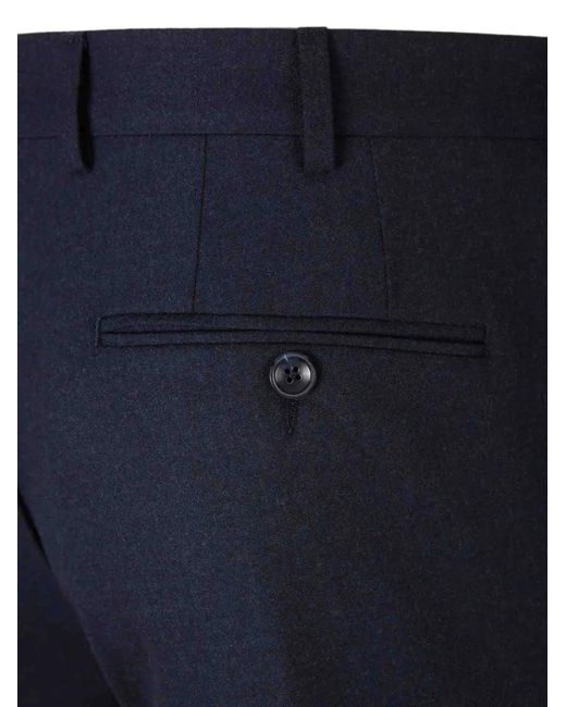 Marco Pescarolo Blue Tailored Trousers for men