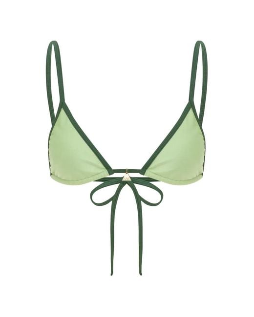 FAE SWIM Green Lumi Bikini Top