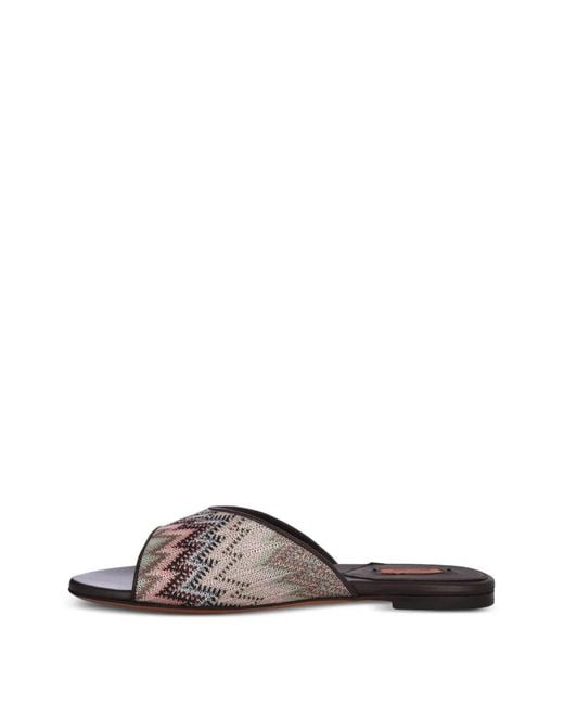 Missoni Brown Liza Flat Sandals