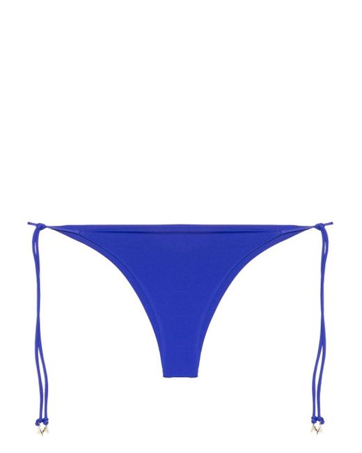 Patrizia Pepe Bikinislip Met Logo Amulet in het Blue