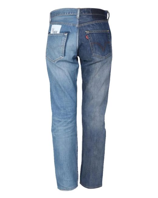 Vaqueros con diseño patchwork 1/OFF de color Blue