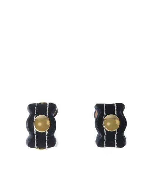 Emilio Pucci White Onde Open-Band Rings (Set Of Two)