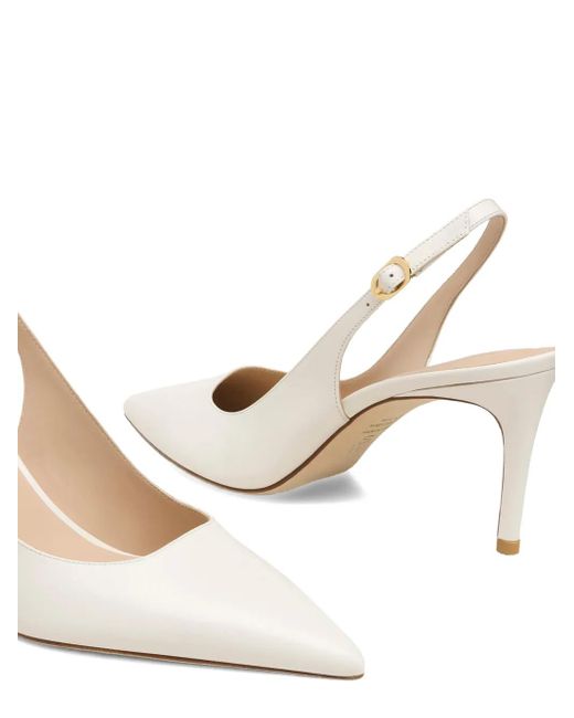 Pumps Stuart Power 75Mm di Stuart Weitzman in White