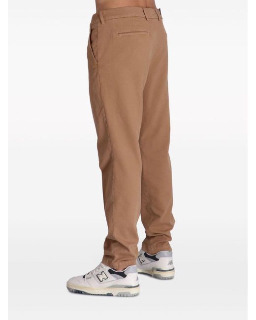 Boss Natural Slim-fit Cotton Trousers for men