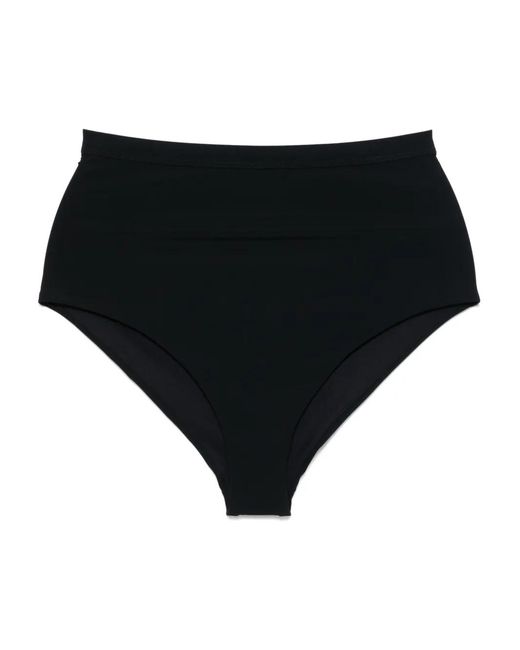 Jil Sander Black Logo-Print Bikini Bottoms