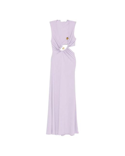 Christopher Esber Purple Sleeveless Maxi Dress