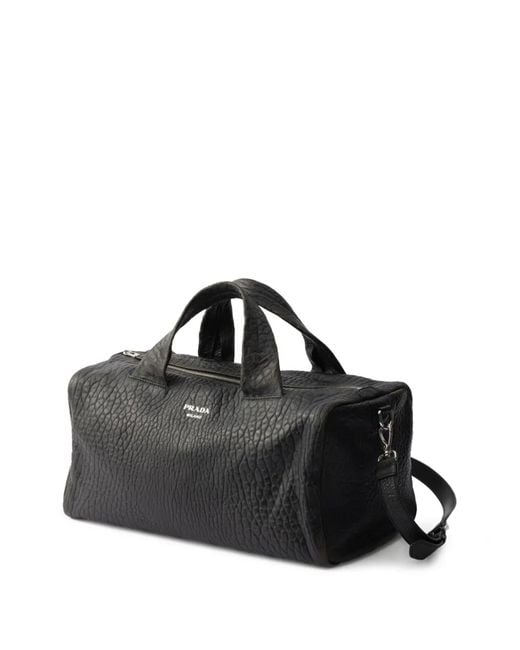 Prada Black Nappa Leather Duffle Bag