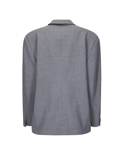 OTTOLINGER Gray Oversized Buttoned Blazer