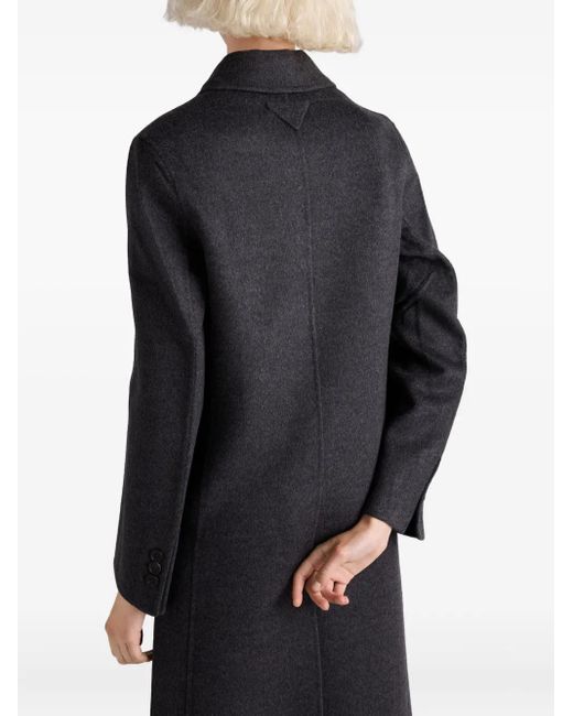 Prada Blue Double-Breasted Coat