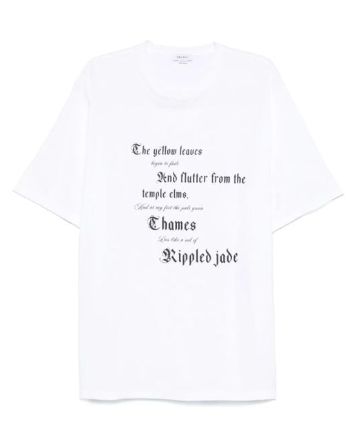 Alexander McQueen White Oversized Cotton T-Shirt For for men