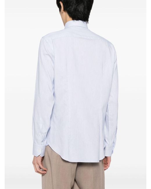 Chemise à rayures Brioni pour homme en coloris White