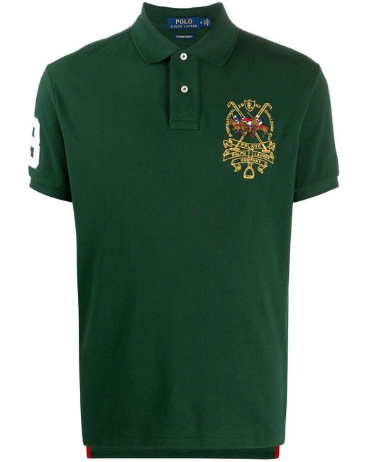 Polo Ralph Lauren Triple-pony Polo Shirt in Green for Men | Lyst