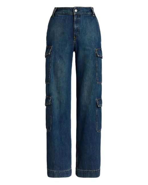 Ralph Lauren Blue Cargo-Pocket Jeans