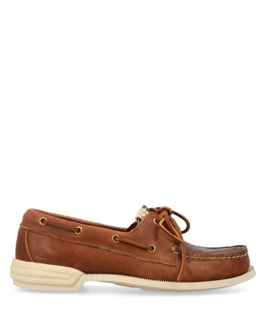 Visvim Brown Americana Leather Lace-up Shoes for men