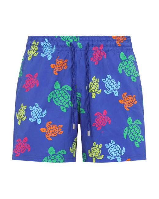 Costume Da Bagno Con Stampa Tartaruga di Vilebrequin in Blue da Uomo