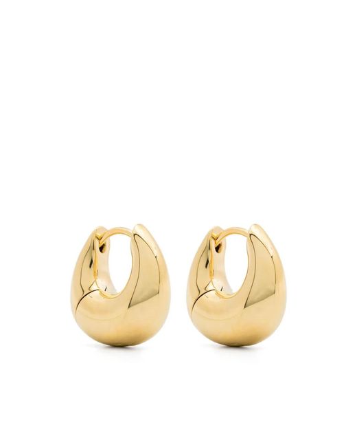Tom Wood Metallic Small Bao Hoop Earrings