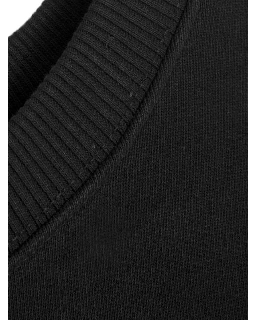 Vera Wang Black Sweat College À Col Rond En Coton