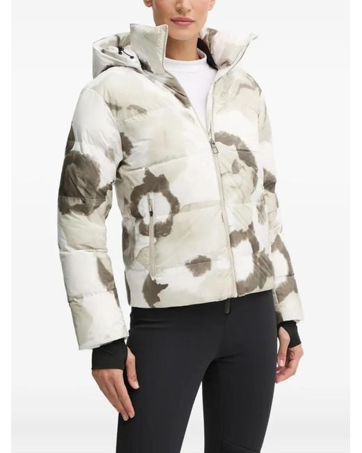 Colmar Ski-Jack Met Capuchon En Patroon in het White