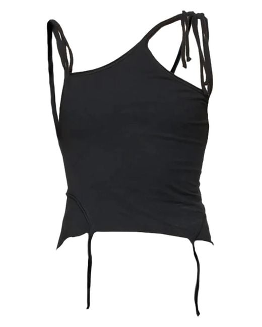 OTTOLINGER Black Multi-Strap Asymmetric Top