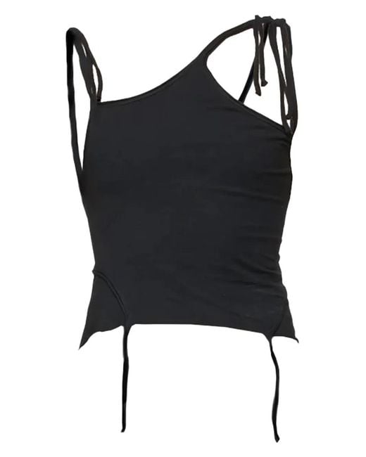 OTTOLINGER Black Multi-Strap Asymmetric Top